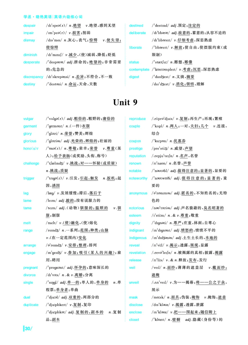 《英语六级核心词》内文全－20250901_最新更新，视频都在这_2026、6月四级速转存易和谐_讲义_四六级福利资料_26年6月四六级赠品_四六级高频核心词