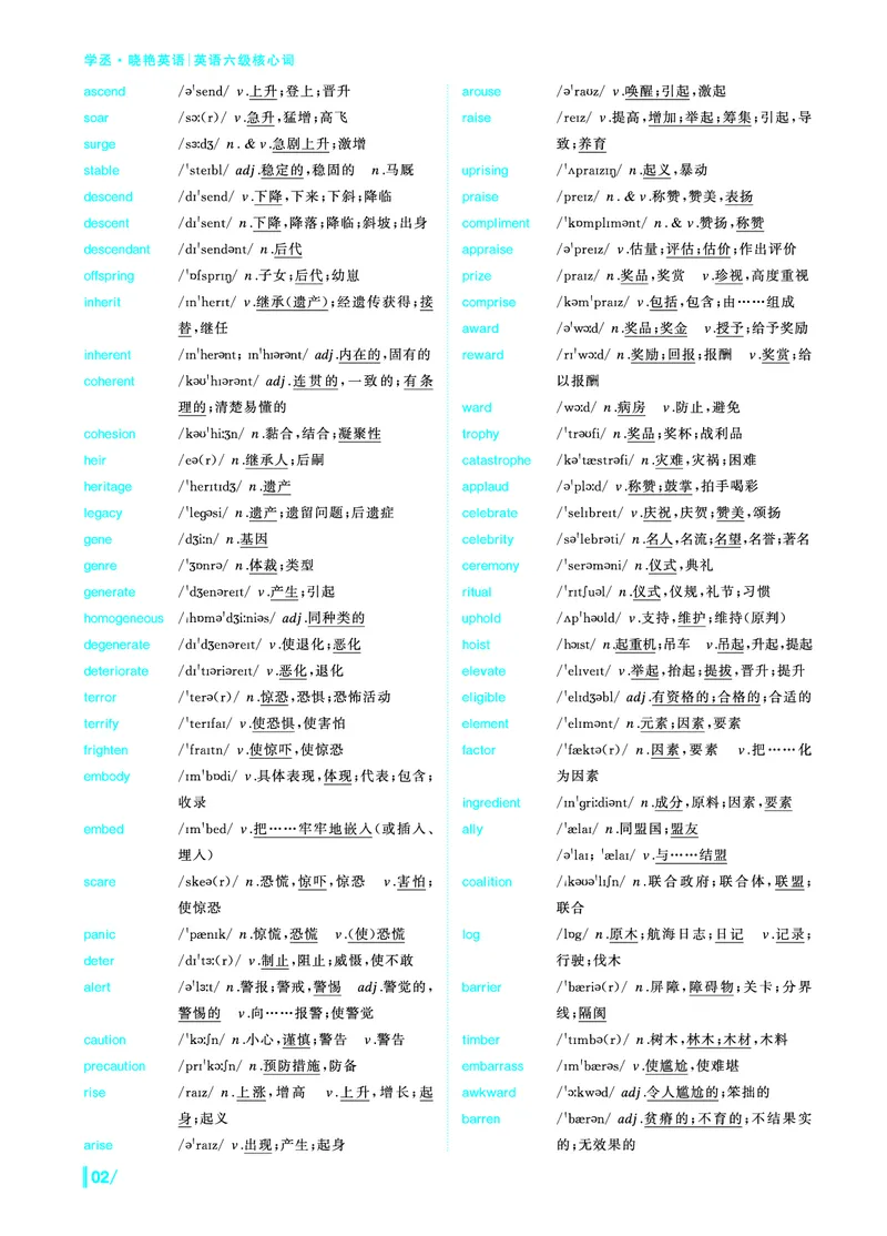 《英语六级核心词》内文全－20250901_最新更新，视频都在这_2026、6月四级速转存易和谐_讲义_四六级福利资料_26年6月四六级赠品_四六级高频核心词