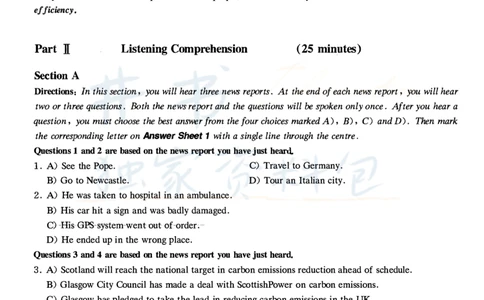 2021年6月大学英语四级考试真题卷2_最新更新，视频都在这_2026、6月四级速转存易和谐_四六级真题+资料包_四级真题_2021年6月CET4