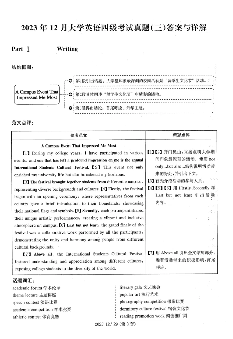 2023.12四级解析全3套(带书签)_02.四六级真题+模拟题（0128）_四级真题+音频+解析(0128)_03.2016&mdash;2025年新题型_2023年12月四级