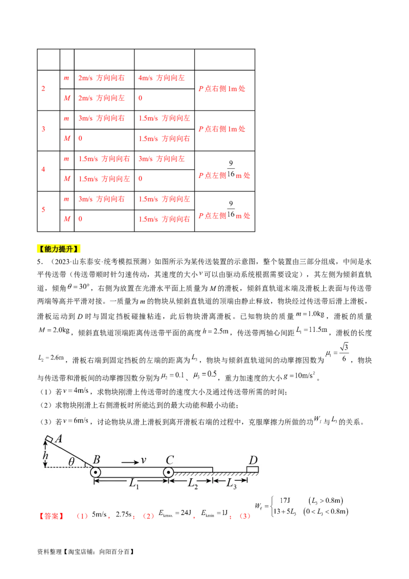 考点32动力学观点、能量观点和动量观点的综合应用（解析版）_04高考物理_通用版（老高考）复习资料_2024年复习资料_完备战2024年高考物理一轮复习考点帮（全国通用）_答案解析版