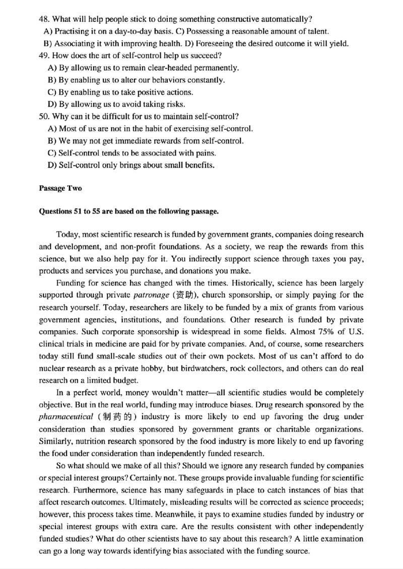 2024.06英语四级真题第2套_最新更新，视频都在这_2026、6月四级速转存易和谐_四六级真题+资料包_四级真题_2024年CET4真题及答案解析(全三套)