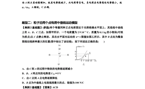 知识点66：静电场中的图象问题（解析版）_04高考物理_通用版（老高考）复习资料_2024年复习资料_基础版2024届高考物理一轮复习讲义及对应练习