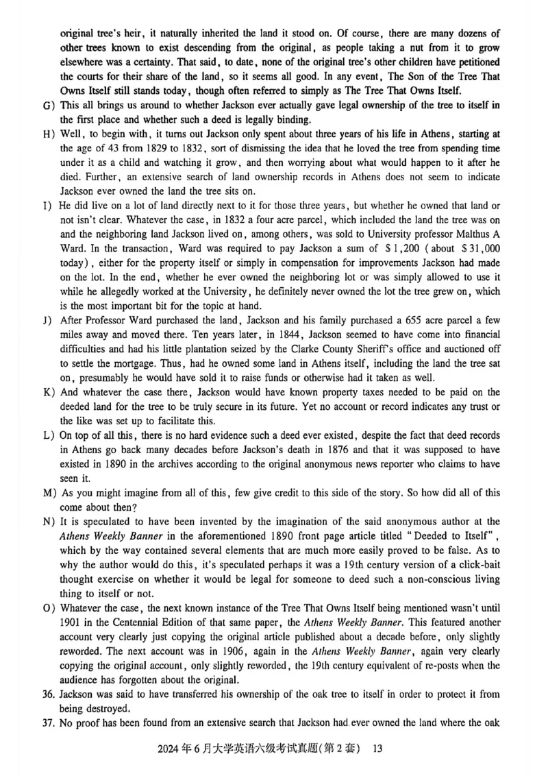 2024年6月六级三套真题带答案解析_最新更新，视频都在这_2026，6月六级速转存易和谐_讲义_就这样过英语六级真题+模拟