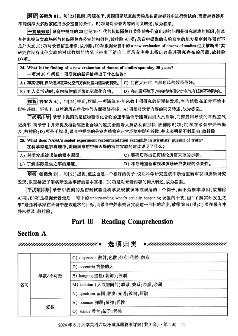 2024年6月六级三套真题带答案解析_最新更新，视频都在这_2026，6月六级速转存易和谐_讲义_就这样过英语六级真题+模拟