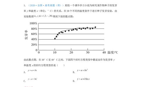 考向51变量间的相关关系、统计案例-备战2022年高考数学一轮复习考点微专题（新高考地区专用）(31621383)_02高考数学_新高考复习资料_2022年新高考资料