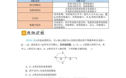 第27讲　电场能的性质（原卷版）_04高考物理_新高考复习资料_2024新高考复习资料_一轮复习资料_完划重点2024年高考一轮复习精细讲义