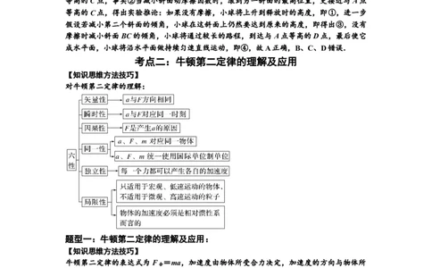 知识点11：牛顿三个运动定律的理解（提高解析版）_04高考物理_新高考复习资料_2024新高考复习资料_一轮复习资料_提高版2024届高考物理一轮复习讲义及对应练习