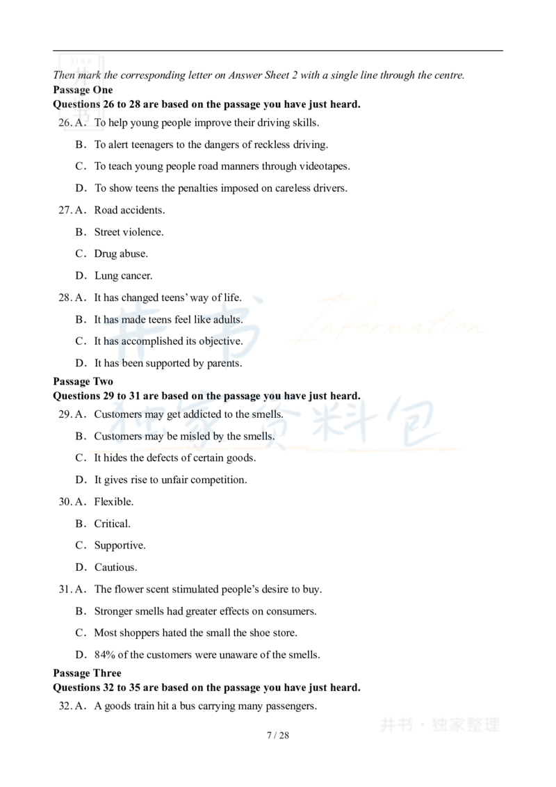 2009年06月大学英语6级真题及答案解析_最新更新，视频都在这_2026、6月四级速转存易和谐_四六级真题+资料包_六级真题_2007-2015年六级真题及答案解析_2009年06月英语六级真题