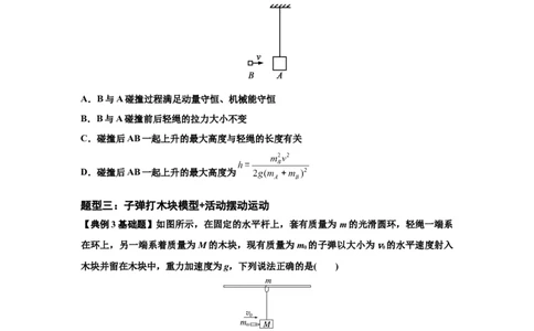 知识点54：应用三大观点解决子弹与木块碰撞问题（原卷版）_04高考物理_新高考复习资料_2024新高考复习资料_一轮复习资料_基础版2024届高考物理一轮复习讲义及对应练习