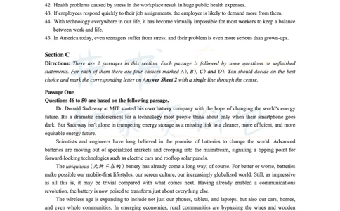 2016年12月大学英语6级真题及解析（卷三）_最新更新，视频都在这_2026、6月四级速转存易和谐_四六级真题+资料包_六级真题_2016年12月六级真题及答案解析（全三套）