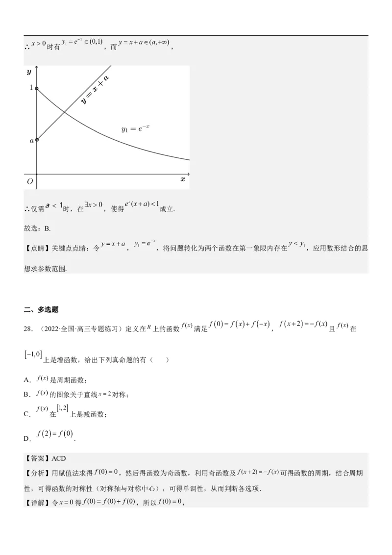 解密04函数及其性质（解析版）_02高考数学_新高考复习资料_2023年新高考资料_二轮复习_高频考点解密2023年高考数学二轮复习讲义+分层训练（新高考专用）