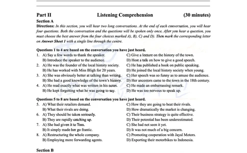 2017年12月大学英语6级真题及解析（卷二）_最新更新，视频都在这_2026、6月四级速转存易和谐_四六级真题+资料包_六级真题_2017年12月六级真题及答案解析（全三套）