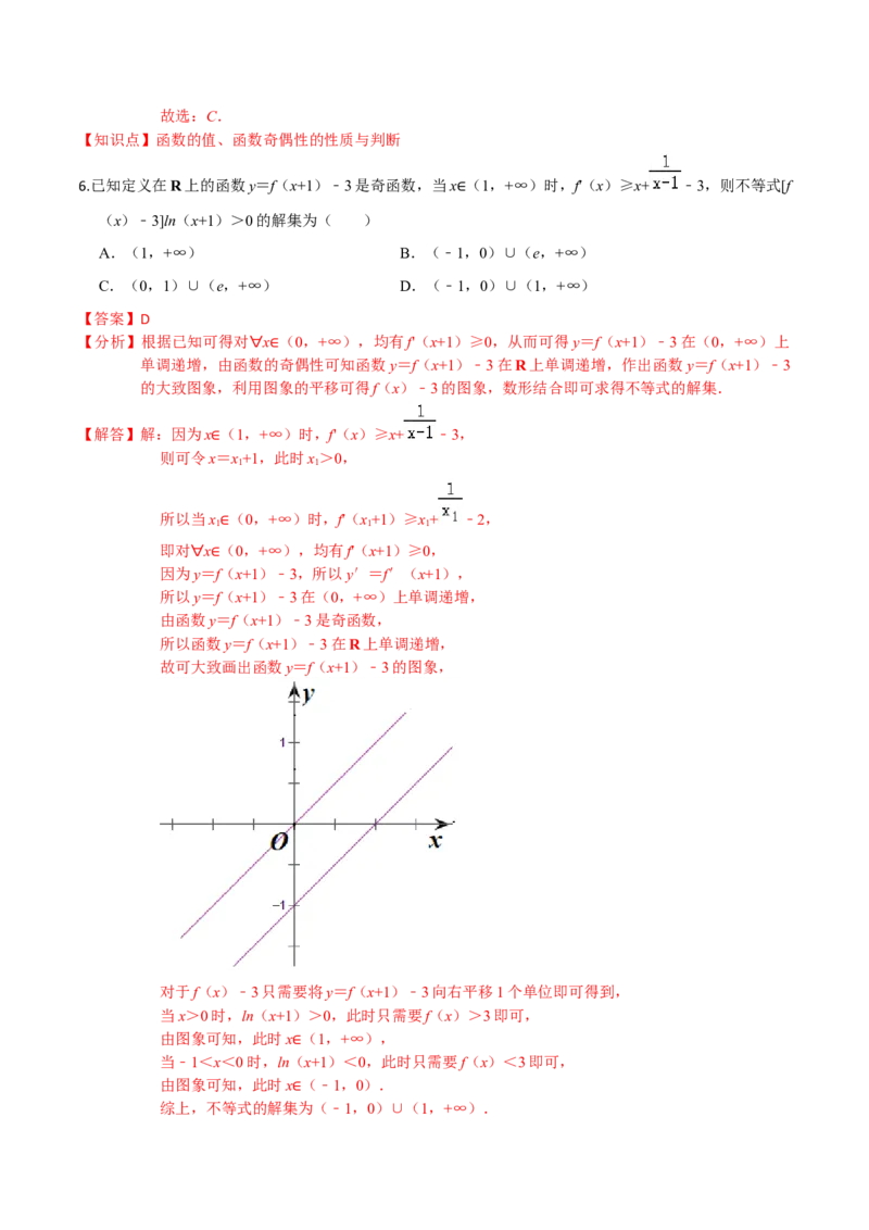 考点04函数的基本性质-2022年高考数学一轮复习小题多维练（新高考版）（解析版）_02高考数学_新高考复习资料_2022年新高考资料_2022年高考数学一轮复习小题多维练（新高考版）8.7更新
