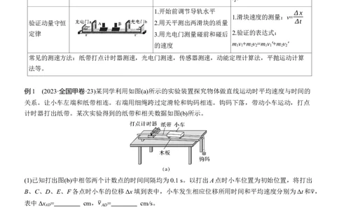 第一篇　专题六　第16讲　力学实验_04高考物理_2025年新高考资料_二轮复习_2025年高考物理大二轮_2025物理二轮专题复习学生用书Word版文档_大二轮专题复习讲义_第一篇　专题复习