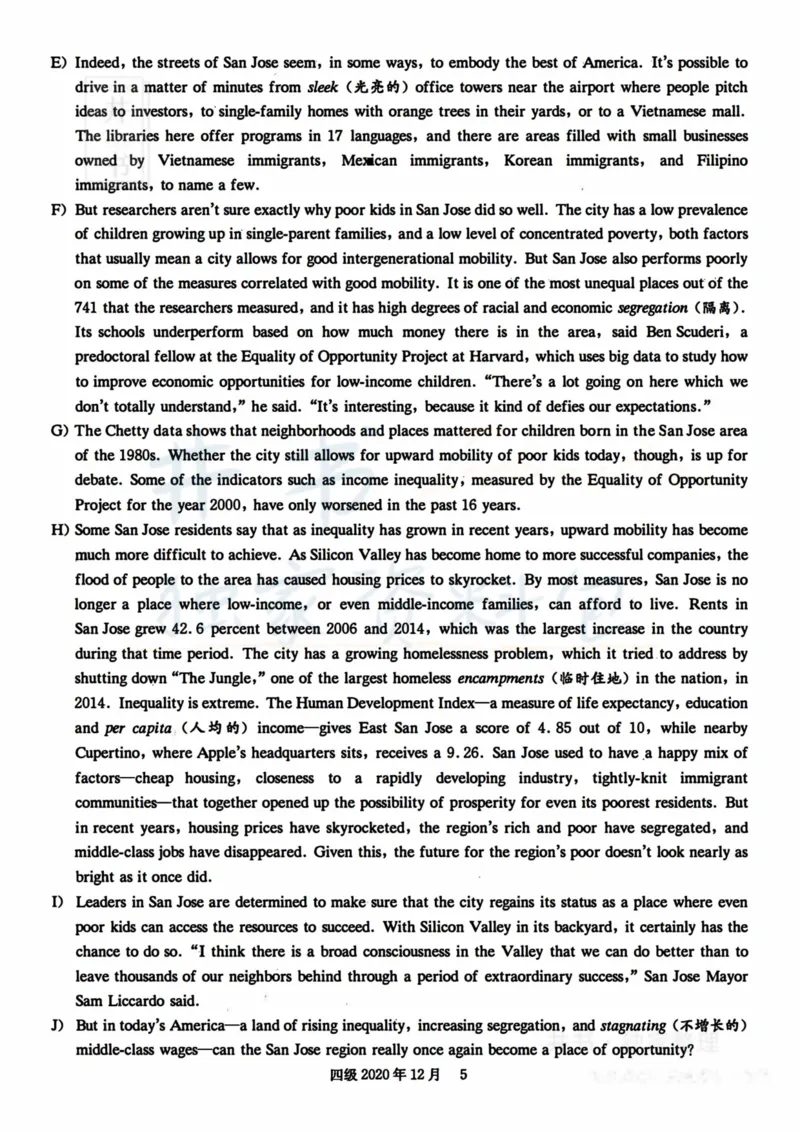 2020年12月大学英语四级考试真题卷1_最新更新，视频都在这_2026、6月四级速转存易和谐_四六级真题+资料包_四级真题_2020年12月CET4