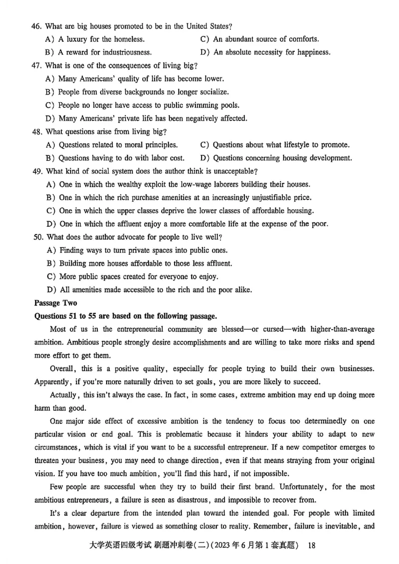 英语四级刷题冲刺卷2022.6～2023.12_最新更新，视频都在这_2026、6月四级速转存易和谐_讲义_就这样过英语四级真题+模拟