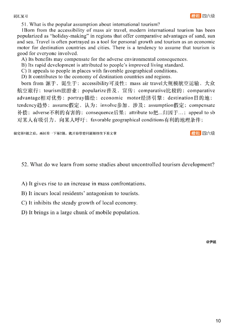 [8.4]--阅读精讲精练3_最新更新，视频都在这_2026，6月六级速转存易和谐_1、2025年6月六级_10.2026六级英语橙啦_{1}--课程_{8}--阅读精讲精练
