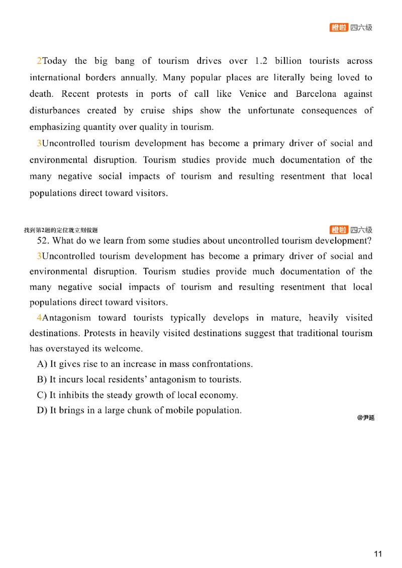 [8.4]--阅读精讲精练3_最新更新，视频都在这_2026，6月六级速转存易和谐_1、2025年6月六级_10.2026六级英语橙啦_{1}--课程_{8}--阅读精讲精练