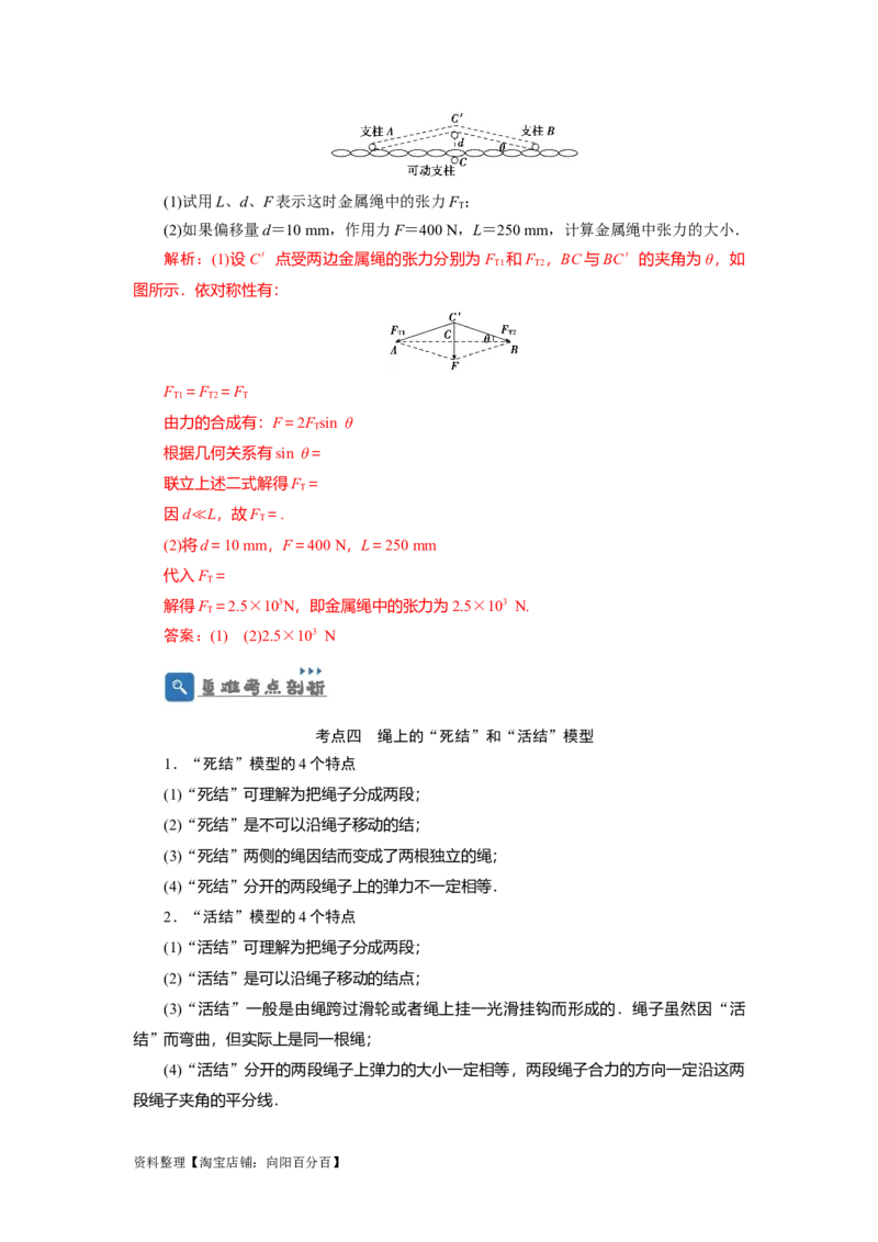 第6讲力的合成与分解（解析版）_04高考物理_新高考复习资料_2024新高考复习资料_一轮复习资料_完划重点2024年高考一轮复习精细讲义
