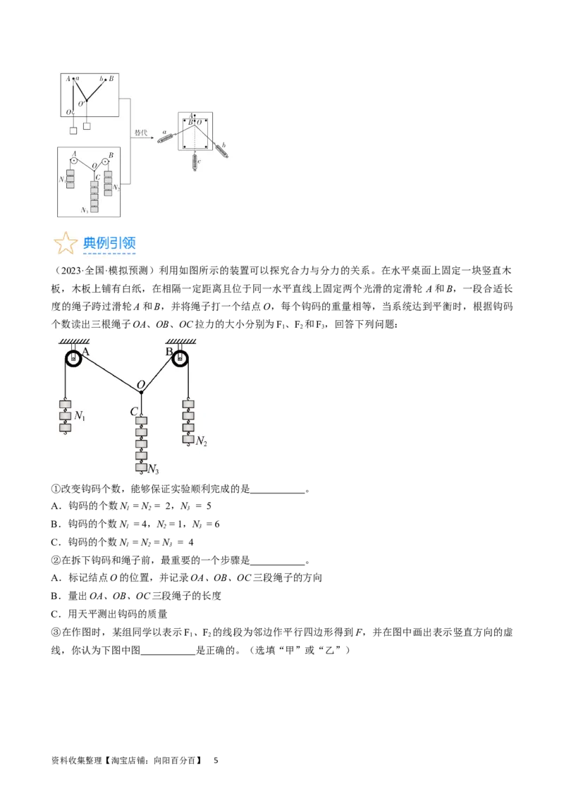 考点09实验：探究两个互成角度的力的合成规律（解析版）_04高考物理_通用版（老高考）复习资料_2024年复习资料_完备战2024年高考物理一轮复习考点帮（全国通用）_答案解析版