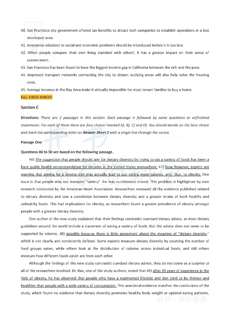 2023年3月六级答案（3套）_最新更新，视频都在这_2026、6月四级速转存易和谐_四六级真题+资料包_六级真题_2023年03月六级真题及答案解析（全三套）