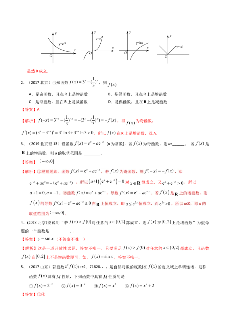 考点10函数的单调性（解析版）_02高考数学_新高考复习资料_2022年新高考资料_备战2022年高考数学一轮复习考点帮（新高考地区专用）8.2更新