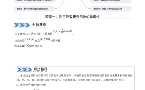解答题：函数与导数的综合应用（10大题型）（原卷版）_02高考数学_2025年新高考资料_一轮复习_备战2025年高考数学一轮复习考点帮_第四部分解答题&mdash;&mdash;高分必抢