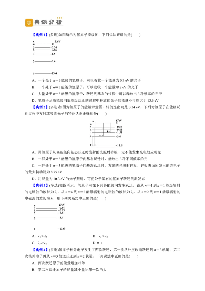 第56讲原子和原子核（原卷版）_04高考物理_新高考复习资料_2024新高考复习资料_一轮复习资料_完划重点2024年高考一轮复习精细讲义