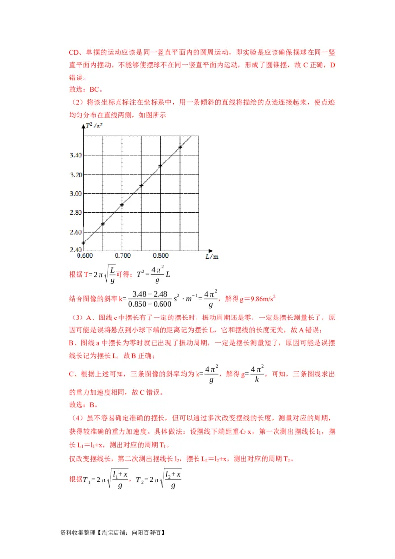 第37讲　物理实验（二）（解析版）_04高考物理_通用版（老高考）复习资料_2024年复习资料_完2024年高考物理一轮考点复习精讲精练（全国通用）_第37讲　物理实验（二）（全国通用）