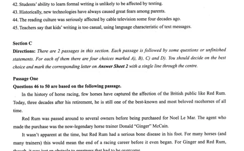 2023.12四级真题第3套_最新更新，视频都在这_2026、6月四级速转存易和谐_新大学英语2025.6月4.6级真题_※1.四级历年真题、解析及听力_2.2017-2024年（新题型）_2023年12月CET4