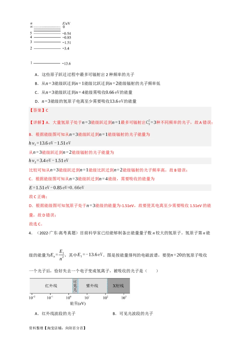 第56讲原子和原子核（解析版）_04高考物理_新高考复习资料_2024新高考复习资料_一轮复习资料_完划重点2024年高考一轮复习精细讲义