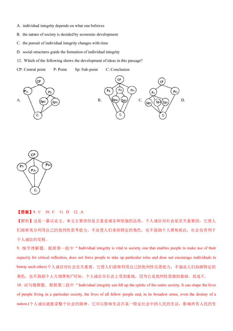考向19阅读理解命题来源句式(解析版)-备战2022年高考英语一轮复习考点微专题_03高考英语_新高考复习资料_2022年新高考资料_2022年新高考英语一轮复习