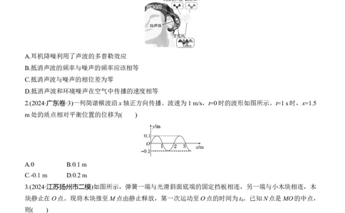 第一篇　专题一　第5练　机械振动和机械波_04高考物理_2025年新高考资料_二轮复习_2025年高考物理大二轮_2025物理二轮专题复习学生用书Word版文档_二轮专题强化练+考前特训