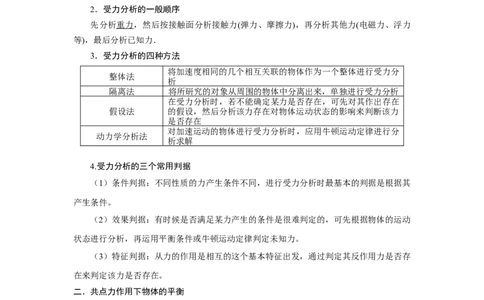 第7讲受力分析　共点力的平衡（原卷版）_04高考物理_新高考复习资料_2024新高考复习资料_一轮复习资料_完划重点2024年高考一轮复习精细讲义