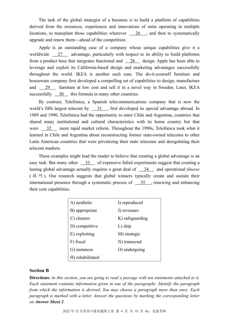 2022.12六级真题全3套(带书签)_02.四六级真题+模拟题（0128）_六级真题+音频+解析(0128)_03.2016&mdash;2025六级新题型_2022年12月六级