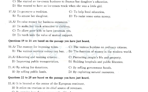 2016年12月大学英语四级考试真题卷2_最新更新，视频都在这_2026、6月四级速转存易和谐_四六级真题+资料包_四级真题_2016年12月CET4