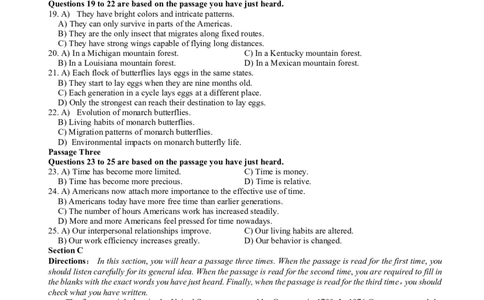 2014年6月六级考试真题（二）_02.四六级真题+模拟题（0128）_六级真题+音频+解析(0128)_02.2013&mdash;2015六级旧题型_2014年06月六级