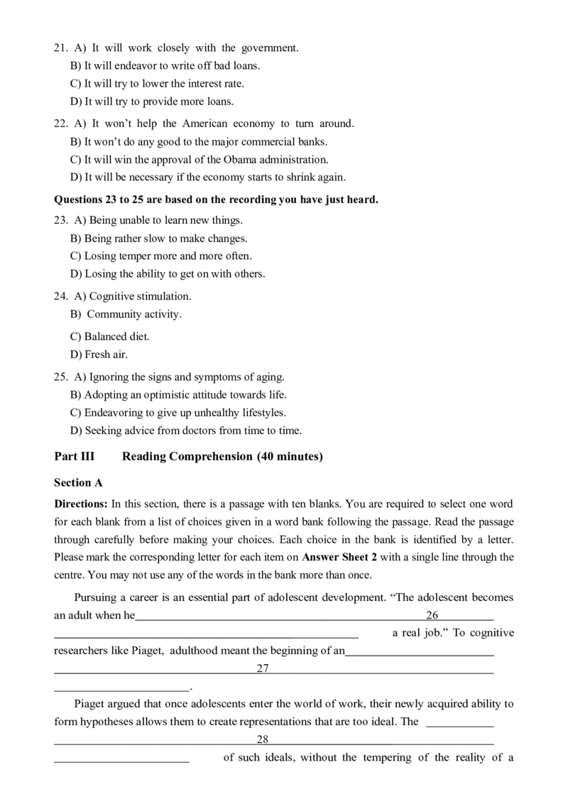 2016.06六级真题全3套_02.四六级真题+模拟题（0128）_六级真题+音频+解析(0128)_03.2016&mdash;2025六级新题型_2016年06月六级_2016.06六级真题word