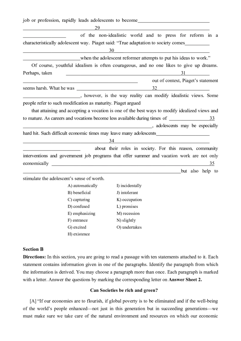 2016.06六级真题全3套_02.四六级真题+模拟题（0128）_六级真题+音频+解析(0128)_03.2016&mdash;2025六级新题型_2016年06月六级_2016.06六级真题word