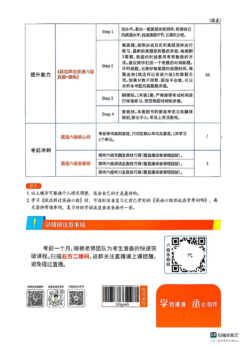 6级学习规划_最新更新，视频都在这_2026，6月六级速转存易和谐_0、2025年12月六级_00.学丞六级全程班刘晓燕_00讲义资料