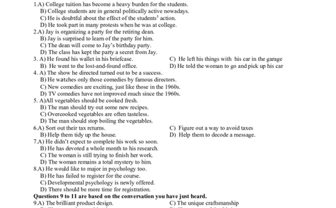 2014年6月六级考试真题（一）_02.四六级真题+模拟题（0128）_六级真题+音频+解析(0128)_02.2013&mdash;2015六级旧题型_2014年06月六级