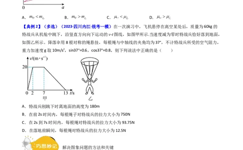 考点12牛顿运动定律的综合运用（核心考点精讲精练）-备战2024年高考物理一轮复习考点帮（新高考专用）（原卷版）_04高考物理_新高考复习资料_2024新高考复习资料_一轮复习资料