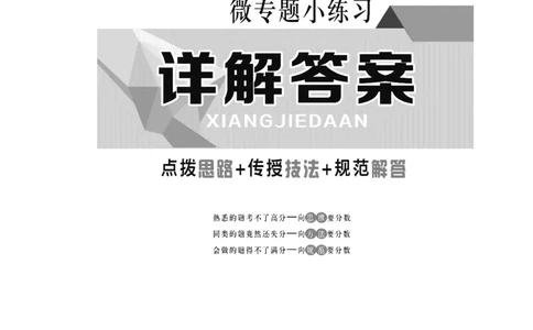 详解答案_02高考数学_通用版（老高考）复习资料_2023年复习资料_专项复习_2023《微专题&middot;小练习》&middot;数学&middot;文科&middot;L-2