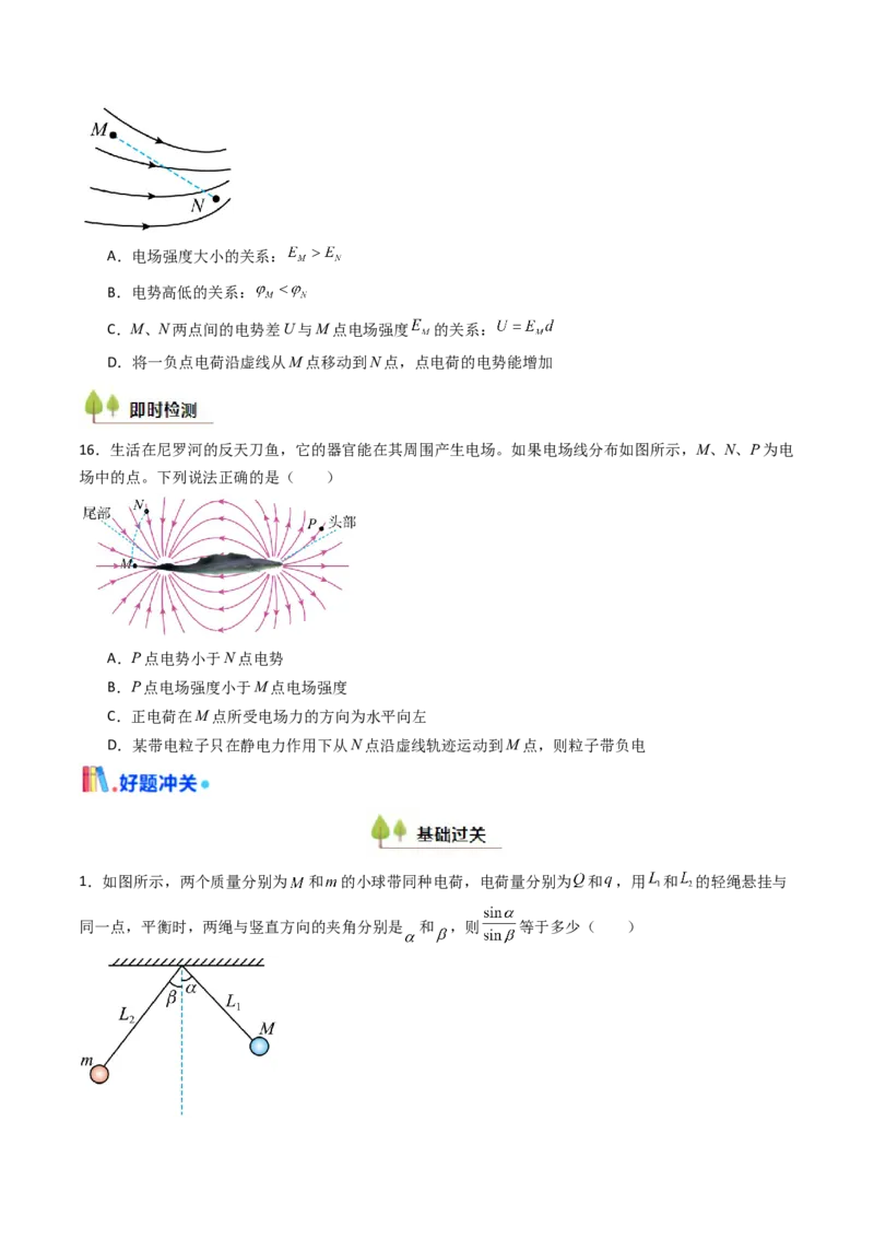 考点32静电力的性质（核心考点精讲精练）（原卷版）_04高考物理_2025年新高考资料_一轮复习_备战2025年高考物理一轮复习考点帮（新高考通用）（完结）