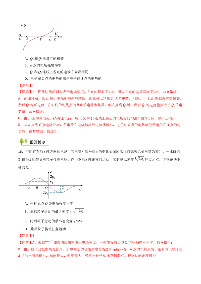 考点33静电能的性质（核心考点精讲精练）（解析版）_04高考物理_2025年新高考资料_一轮复习_备战2025年高考物理一轮复习考点帮（新高考通用）（完结）