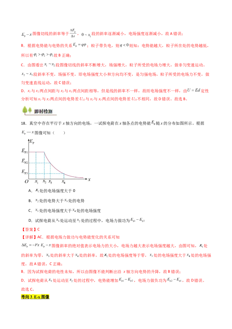 考点33静电能的性质（核心考点精讲精练）（解析版）_04高考物理_2025年新高考资料_一轮复习_备战2025年高考物理一轮复习考点帮（新高考通用）（完结）