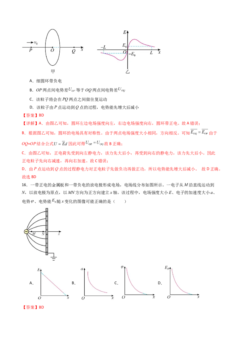 考点33静电能的性质（核心考点精讲精练）（解析版）_04高考物理_2025年新高考资料_一轮复习_备战2025年高考物理一轮复习考点帮（新高考通用）（完结）