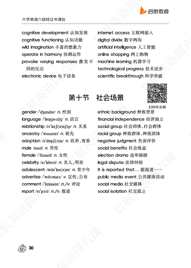听力场景词（带音频二维码）_最新更新，视频都在这_2026，6月六级速转存易和谐_0、2025年12月六级_01.启航六级全程班马天艺_02.基础夯实