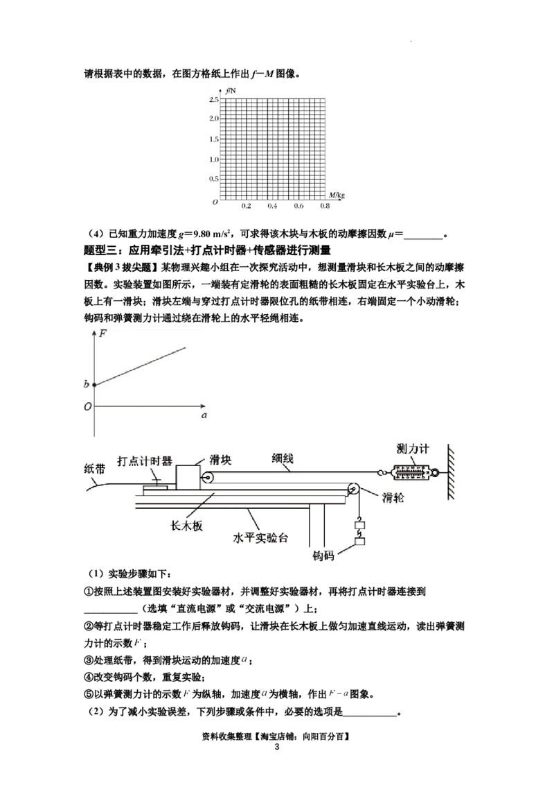 知识点22：应用动力学方法测动摩擦因数（拔尖原卷版）_04高考物理_新高考复习资料_2024新高考复习资料_一轮复习资料_拔尖版2024届高考物理一轮复习讲义及对应练习